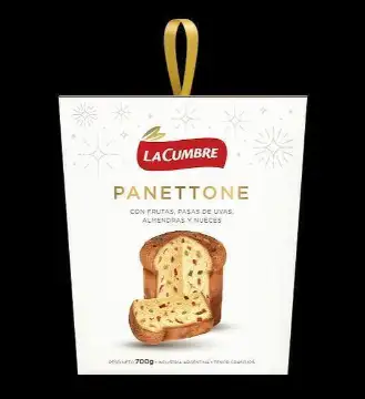 Panettone con Frutas, Nueces y Almendras La Cumbre